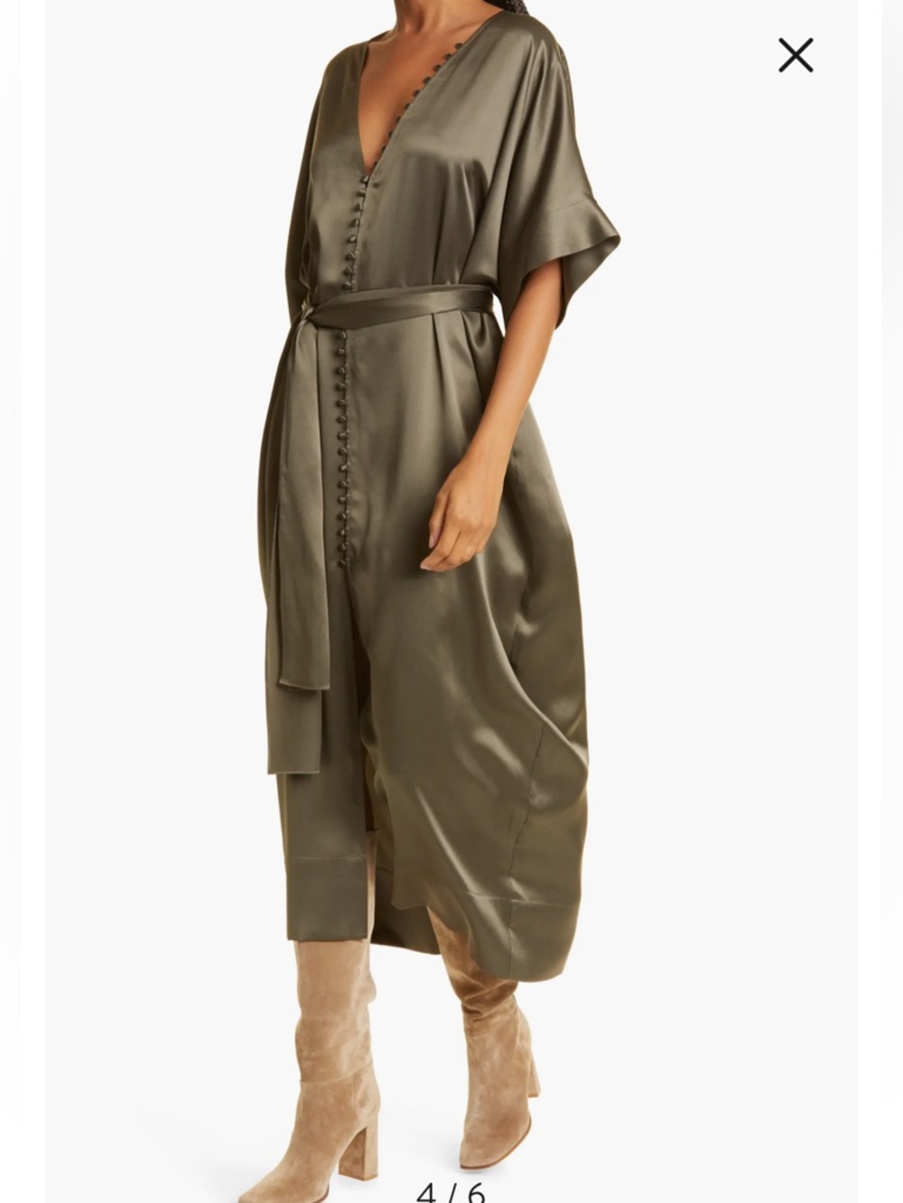 Careste Talitha Silk Caftan Dress - Picture 3 of 7